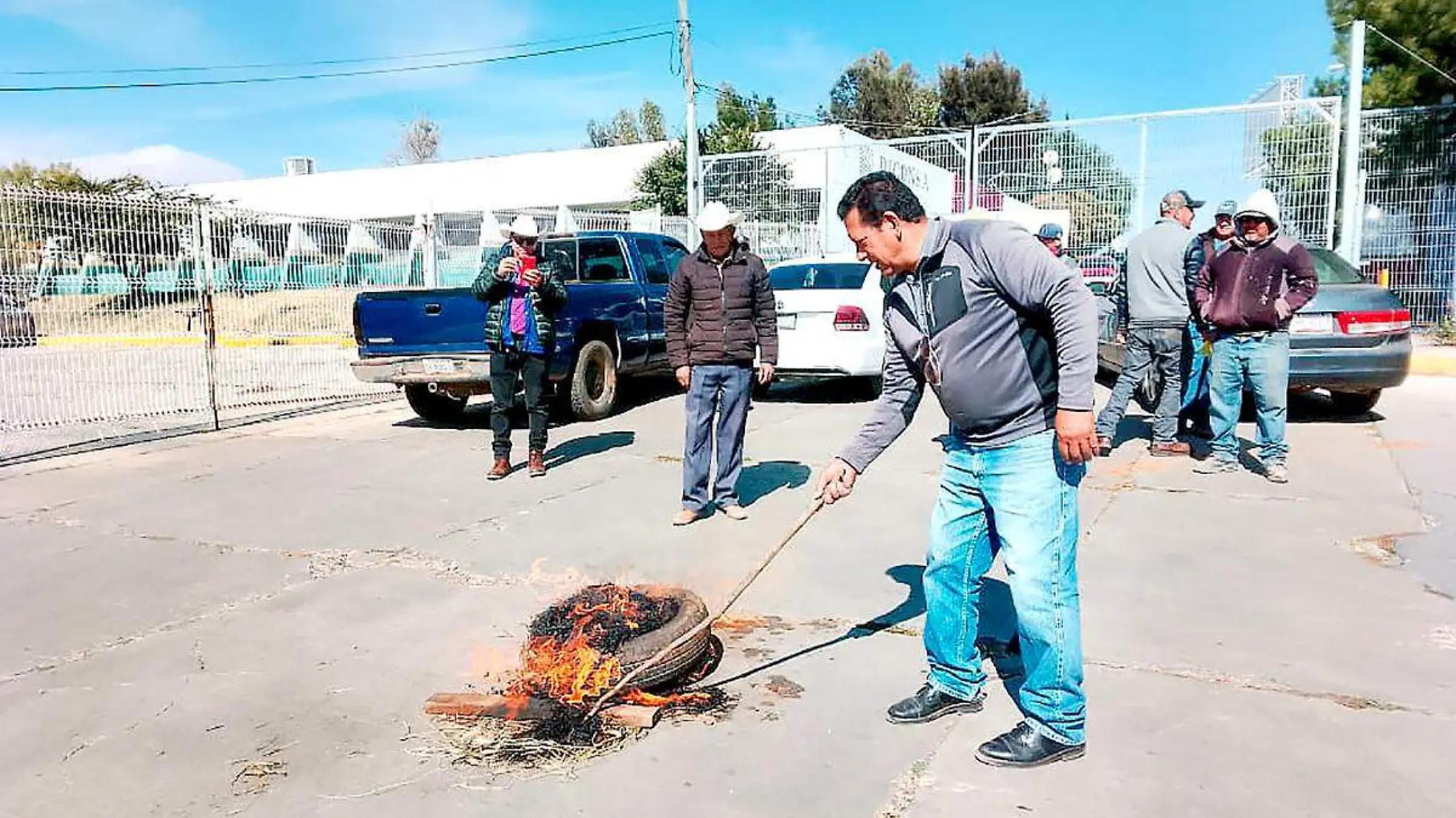 Protesta de productores en Segalmex